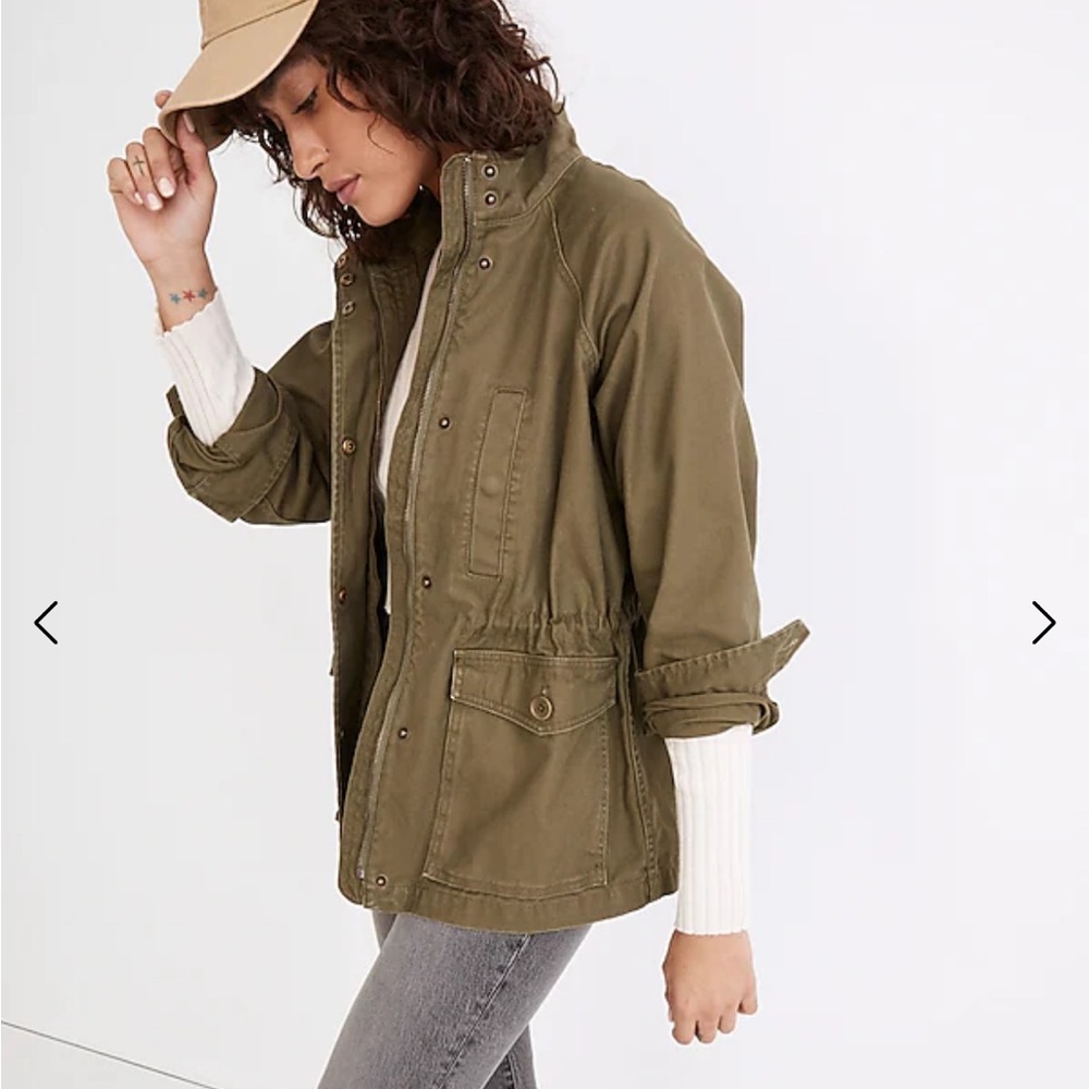 Madewell Olive Utility Army Jacket
